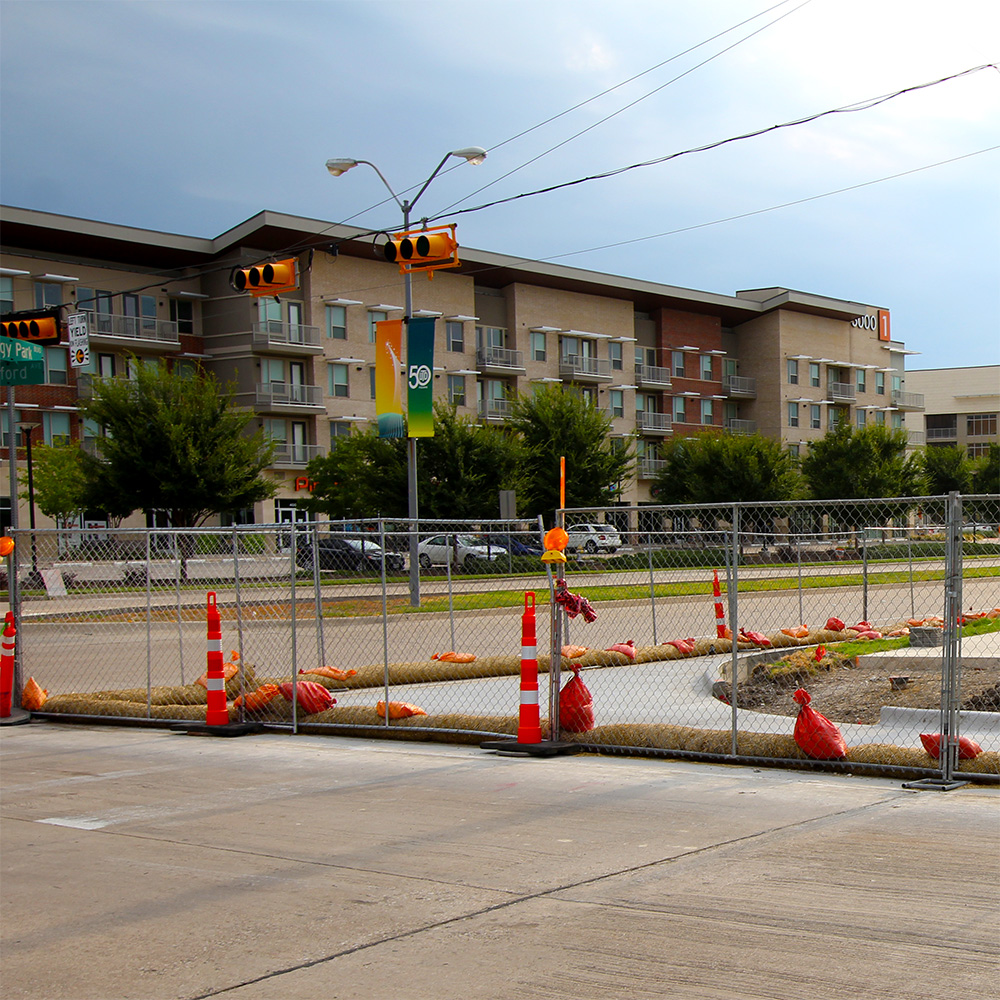 A new right turn lane is being built on Rutford Road where it meets Synergy Park Boulevard.